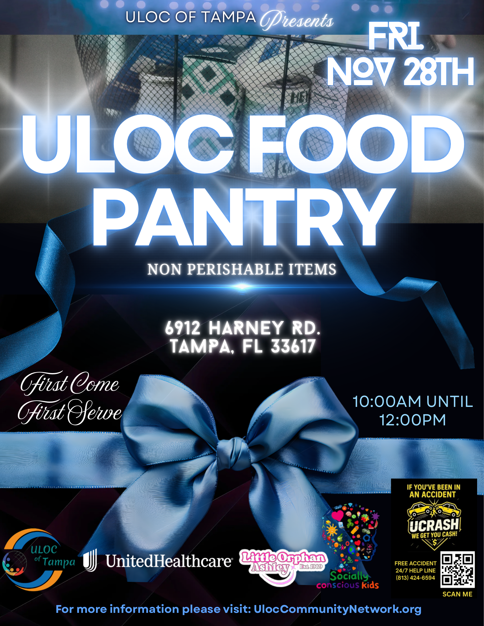 Black & Yellow Modern Gospel Concert Flyer