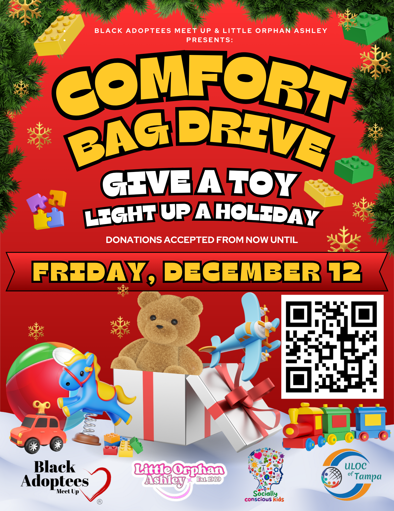 Red Playful Toy Drive Donation Event Flyer.png